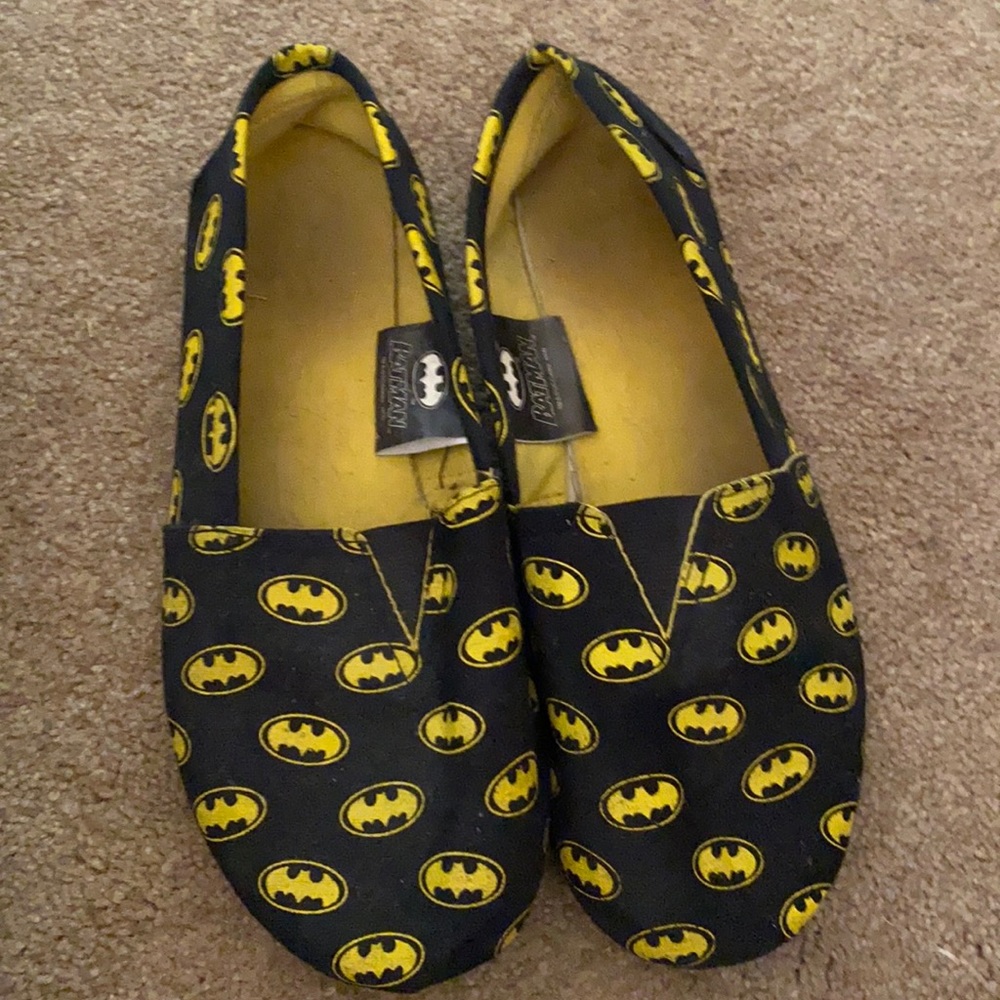 Black Batman Slippers Shoes Mocasins “Toms-like”
